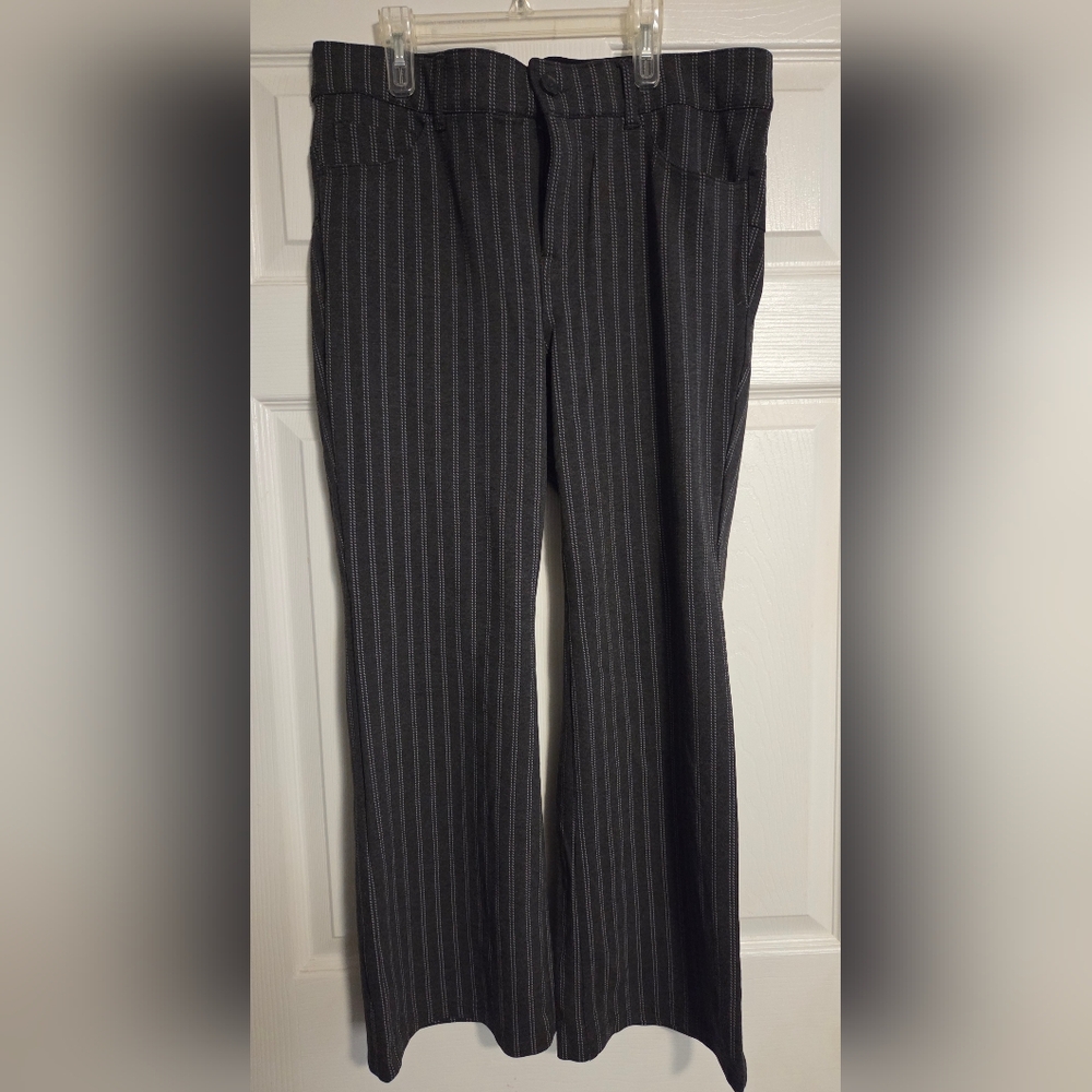 Torrid Charcoal Pinstripe Flare Pants